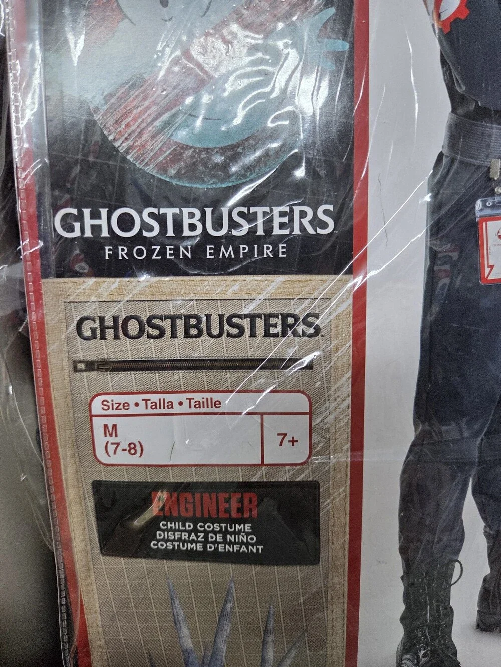 Ghostbusters Frozen Empire Kids Engineer Costume - Black with Red Patch